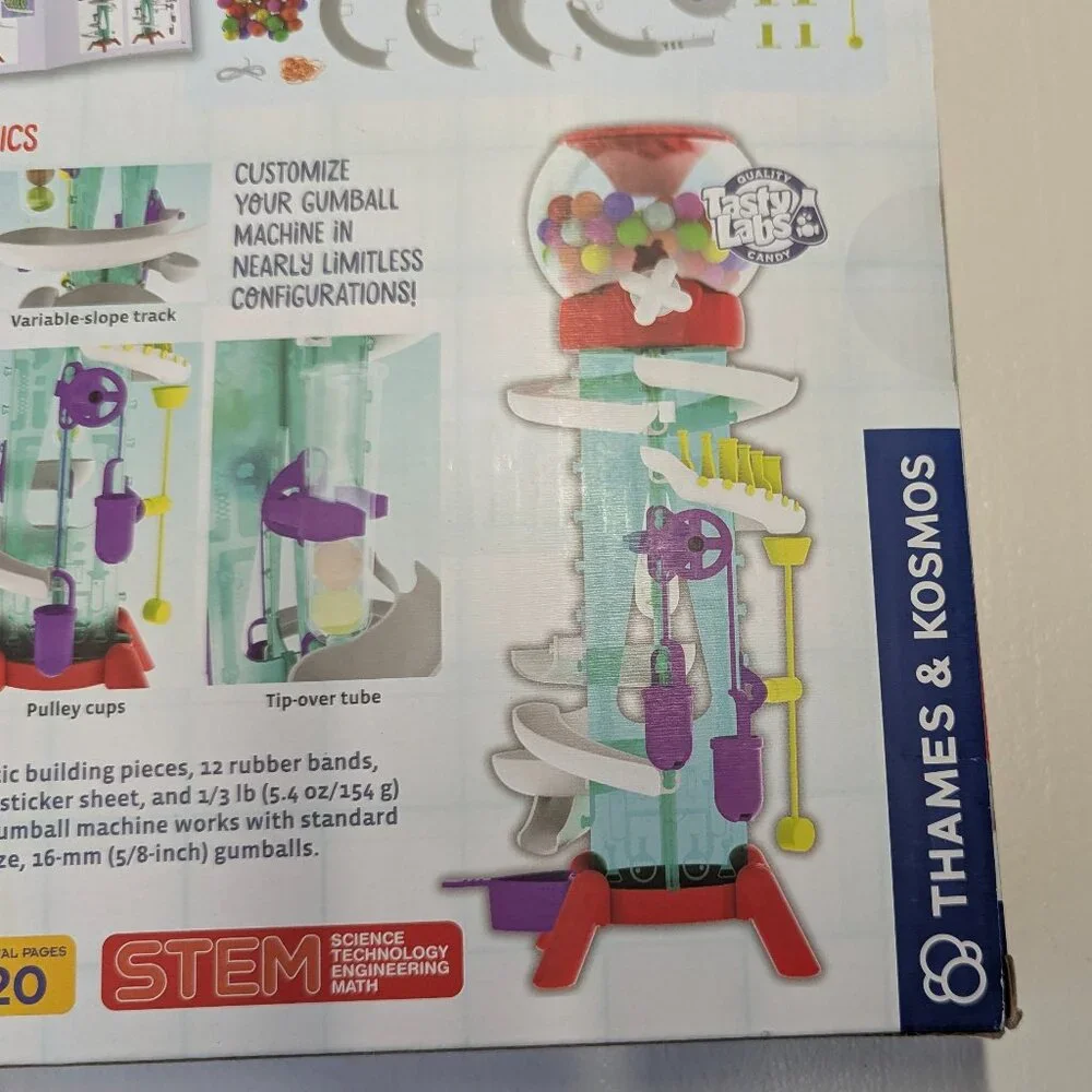 NIB Thames & Kosmos Gumball Machine Maker Super Stunts & Tricks Science Stem Toy